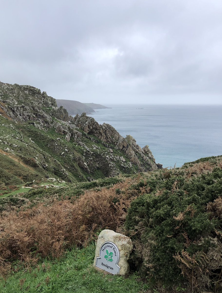 PaulHCowan's tweet photo. Pleased tell me it’s pronounced ‘Bossy-gran’ #cornwallcoastalpath https://t.co/MI9WIElPex