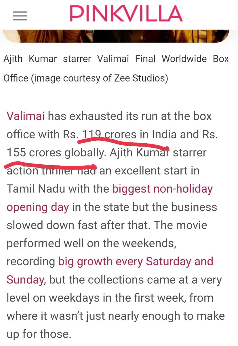 NolanSiva's tweet photo. So termed #DisasterBeast India Collections alone (169C) >>>>>>  So called Most Hyped movie Valimai World Wide Collections (155C, India 119C).

Hello #Ajith . Are you competitor to #Vijay? 😹😂

#Varisu 😎 https://t.co/2erjI8n6Cr