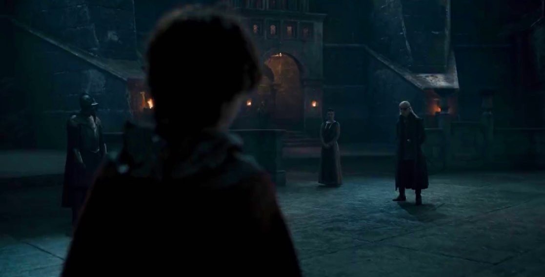 HOTD_Lore's tweet photo. “And with his death, the war of ravens and envoys and marriage pacts came to an end, and the war of fire and blood began in earnest.”
-Fire &amp; Blood

#HOTDFinale #LucerysVelaryon #HouseOfTheDragon #Vhagar #RHAENYRA #FireandBlood https://t.co/hwp0NX11Km