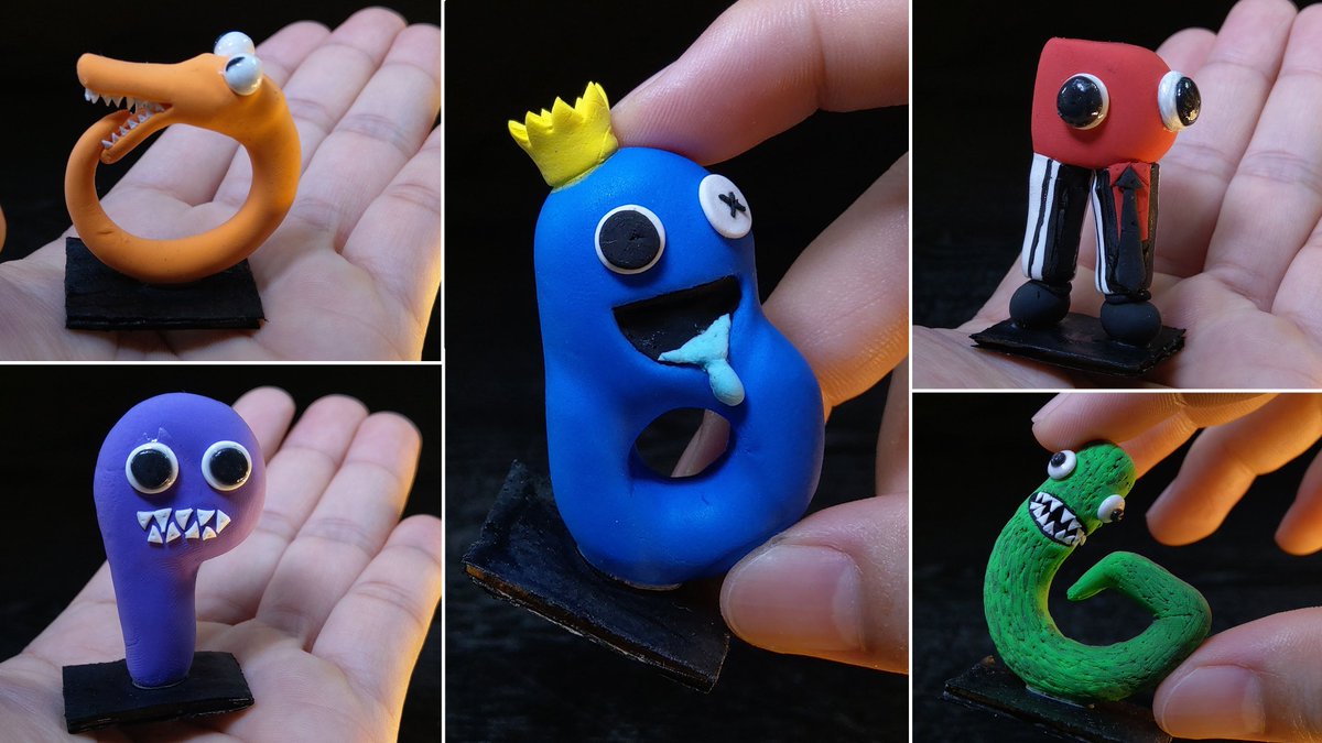 2Tcreator's tweet photo. I making Blue rainbow friends but like letter B from alphabet lore mode with clay.
Hope you like!
And support me by subscribing and leaving your comments. Thank you so much!
#rainbowfriends
#rainbowfriendsroblox
#alphabetlore 
#alphabet 
#2t_clay 
#2tclay  
#polymerclay https://t.co/PBty8hd3Y6
