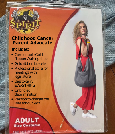 marb1111's tweet photo. The obvious choice! #childhoodcancer #ParentAdvocate #HalloweenFun #ScaryEnvironment #NotForTheWeakAtHeart #GhostsNGoblinsAreNothingComparedToCancer https://t.co/ZZsF4Tx3NS