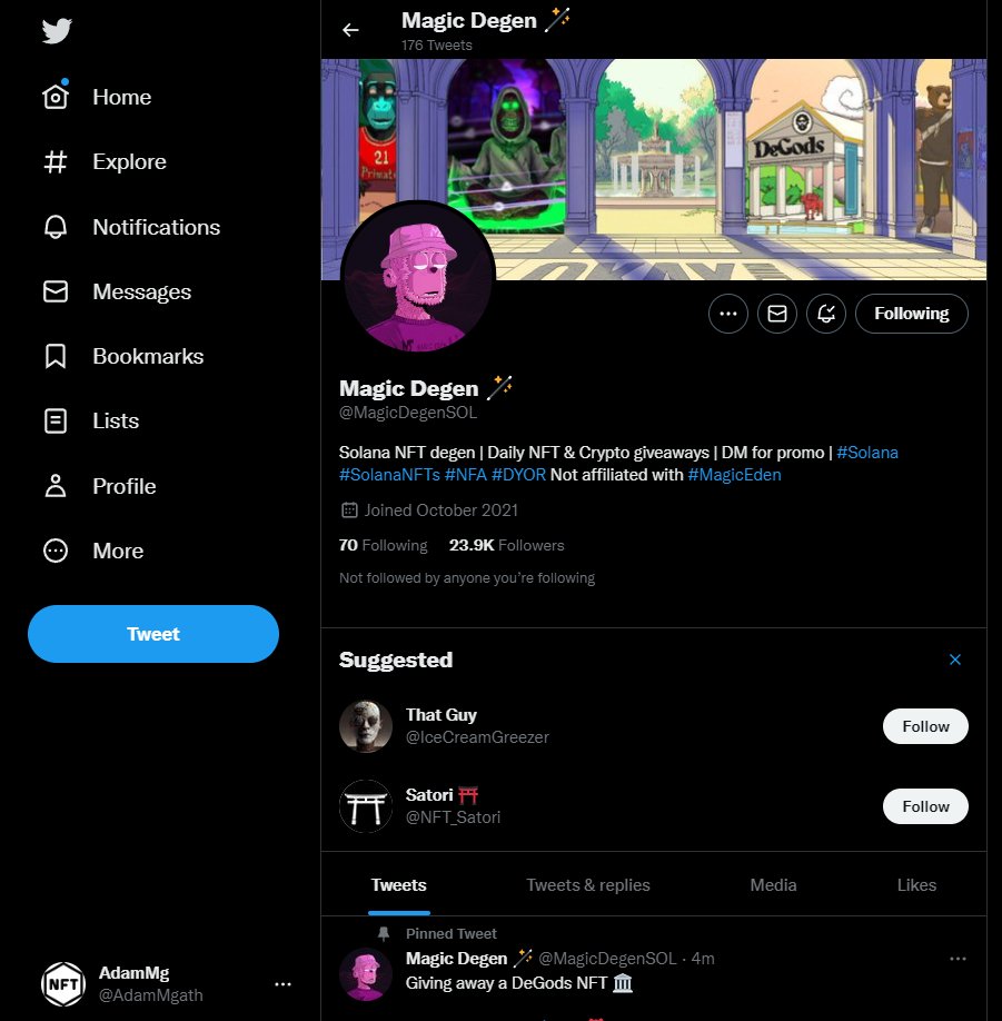 AdamMgath's tweet photo. @MagicDegenSOL thats insane really!Lucky who gets it https://t.co/N8h7PZ30CC