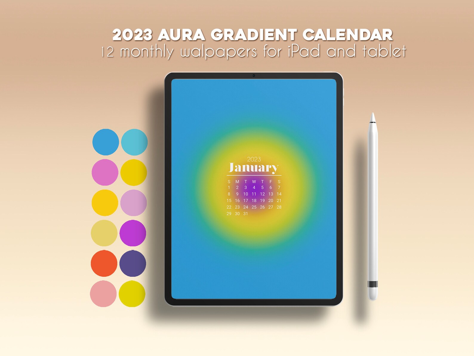 Buy Aura Heart Blurred Gradient Aesthetic Desktop and Phone Online in India   Etsy