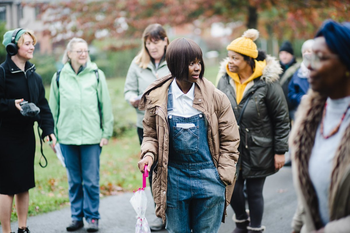 ARK_Sheffield_'s tweet photo. We’ve had an amazing day out in Darnall exploring High Hazels Park and reshaping narratives around the #climatecrisis with a focus on #wellbeing. Thanks to Yvonne Witter @CHAMPIO51749703 &amp; Susan Downer for organizing!  W. @JuliaUdall &amp; @doctortompayne #sheffield 📸 Becky Payne https://t.co/HbPEpEO79n