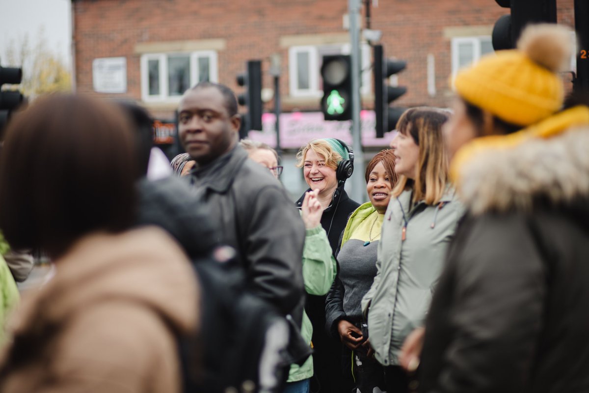 ARK_Sheffield_'s tweet photo. We’ve had an amazing day out in Darnall exploring High Hazels Park and reshaping narratives around the #climatecrisis with a focus on #wellbeing. Thanks to Yvonne Witter @CHAMPIO51749703 &amp; Susan Downer for organizing!  W. @JuliaUdall &amp; @doctortompayne #sheffield 📸 Becky Payne https://t.co/HbPEpEO79n