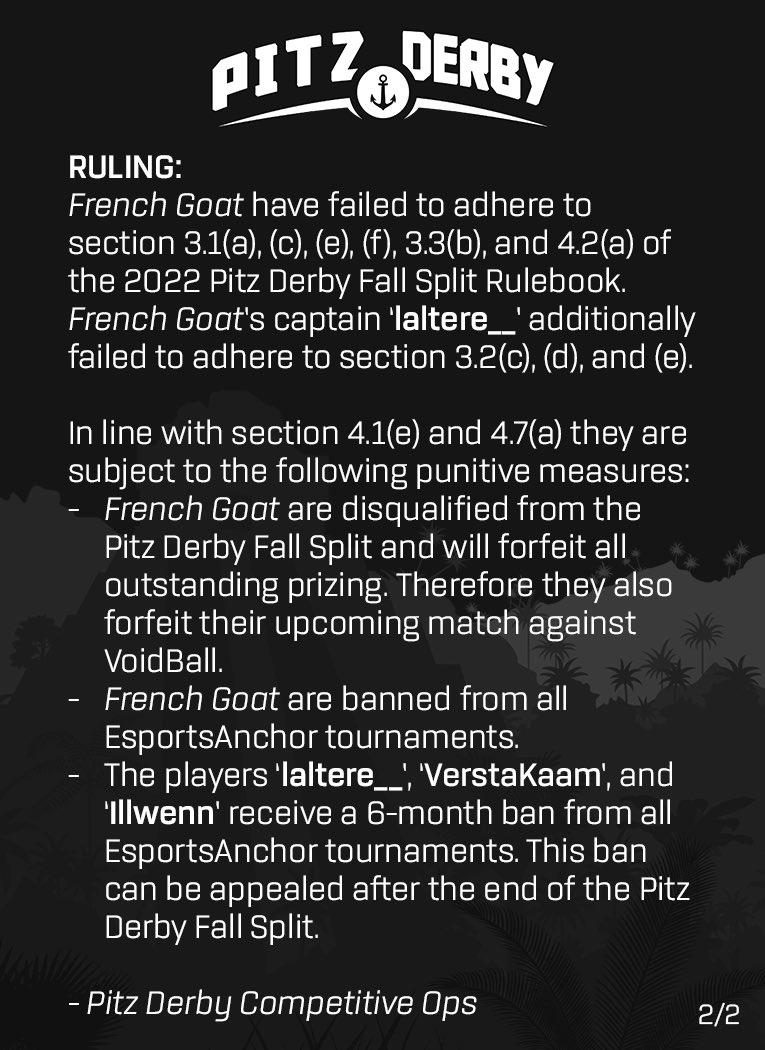 Competitive ruling: French Goat