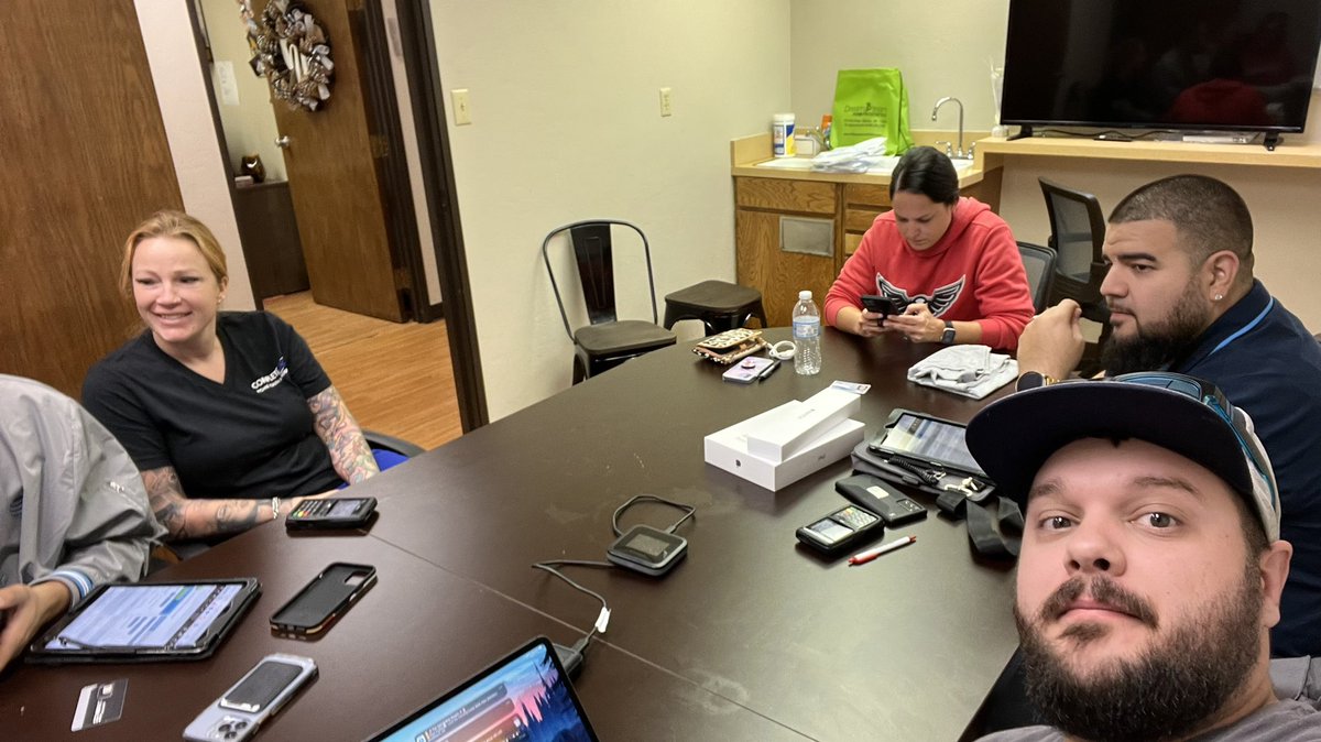 What a day! 19 FN &amp; a grand total of 27 GA’s (4 more pending) And we only helped 8 customers! FirstNet event in Lawton, Oklahoma! #FirstNet #ATT <a href="/TheMattGibson/">Matt Gibson</a> <a href="/ColtonMorrisOK/">Colton Morris</a> <a href="/chrisjamke/">Chris Jamke</a> <a href="/YeagerSamm/">Sammy Bones ☠️</a> <a href="/AlyssaMoore_12/">Alyssa Moore</a> <a href="/FirstNet/">FirstNet, Built with AT&T</a>