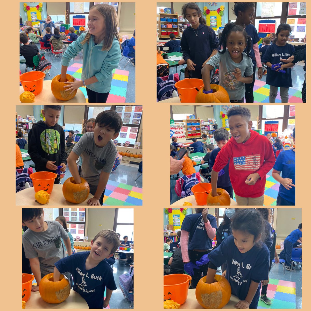 MrsGaddy1's tweet image. 4th grade &amp;amp; Kindergarten Scholars  TEAM up for a pumpkin exploration! I love the joy that this collaboration brought on! #LookForTheAwesome #BelieveInBuck 💙
