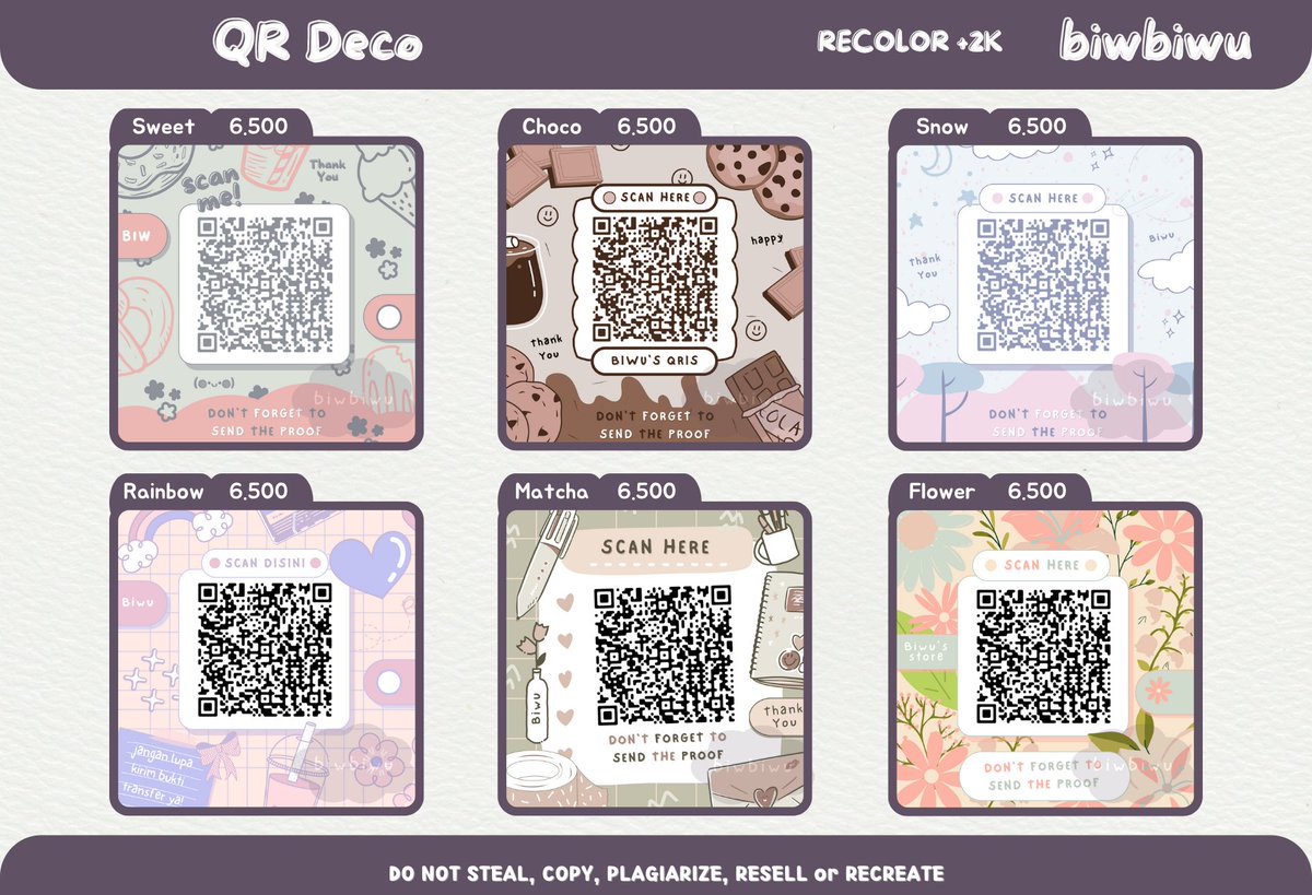 ㅡ♡ GIVEAWAY
haloo! aku mau giveaway qr deco dari katalog baru aku untuk 2 orang! syaratnya like rt tweet ini dan follow aku yaa! (ba auto fb) 😉

♡ end senin jam 9 malam. pemenang dapet satu qr bebas pilih! 😍
#zonauang #zonaba