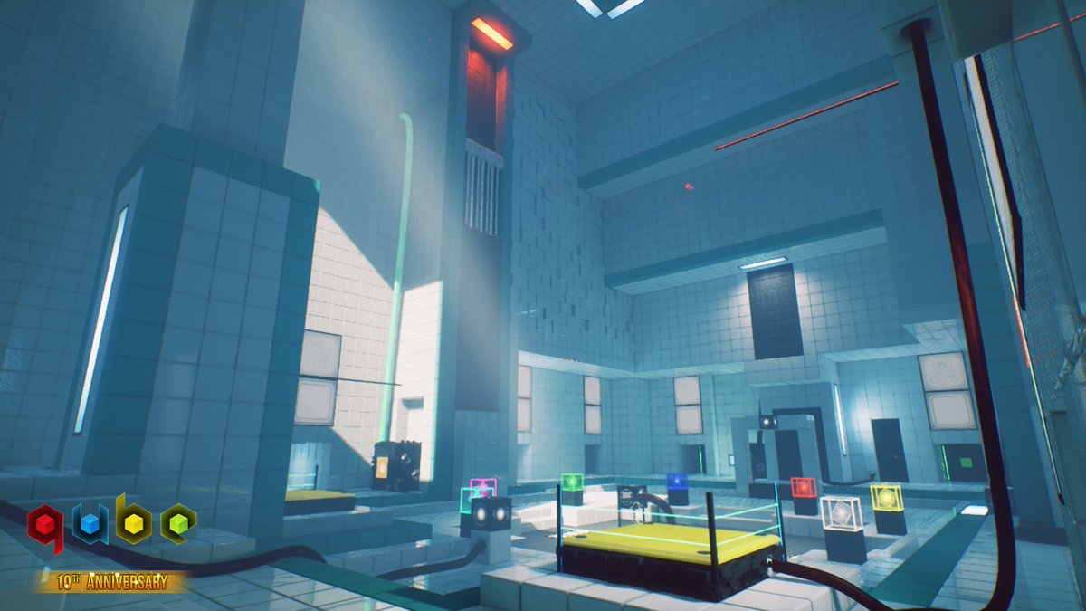 qubegame's tweet photo. Another week another #ScreenshotSaturday! 

Sharing some of my personal favourites this week with a diverse colour pallet!

The first shot is captured in-game using #Nvidia #Ansel! 📸

Check out Q.U.B.E. 10th Anniversary on PC, Xbox, Nintendo Switch! 
#Games #VideoGames https://t.co/npCLgpFvxx