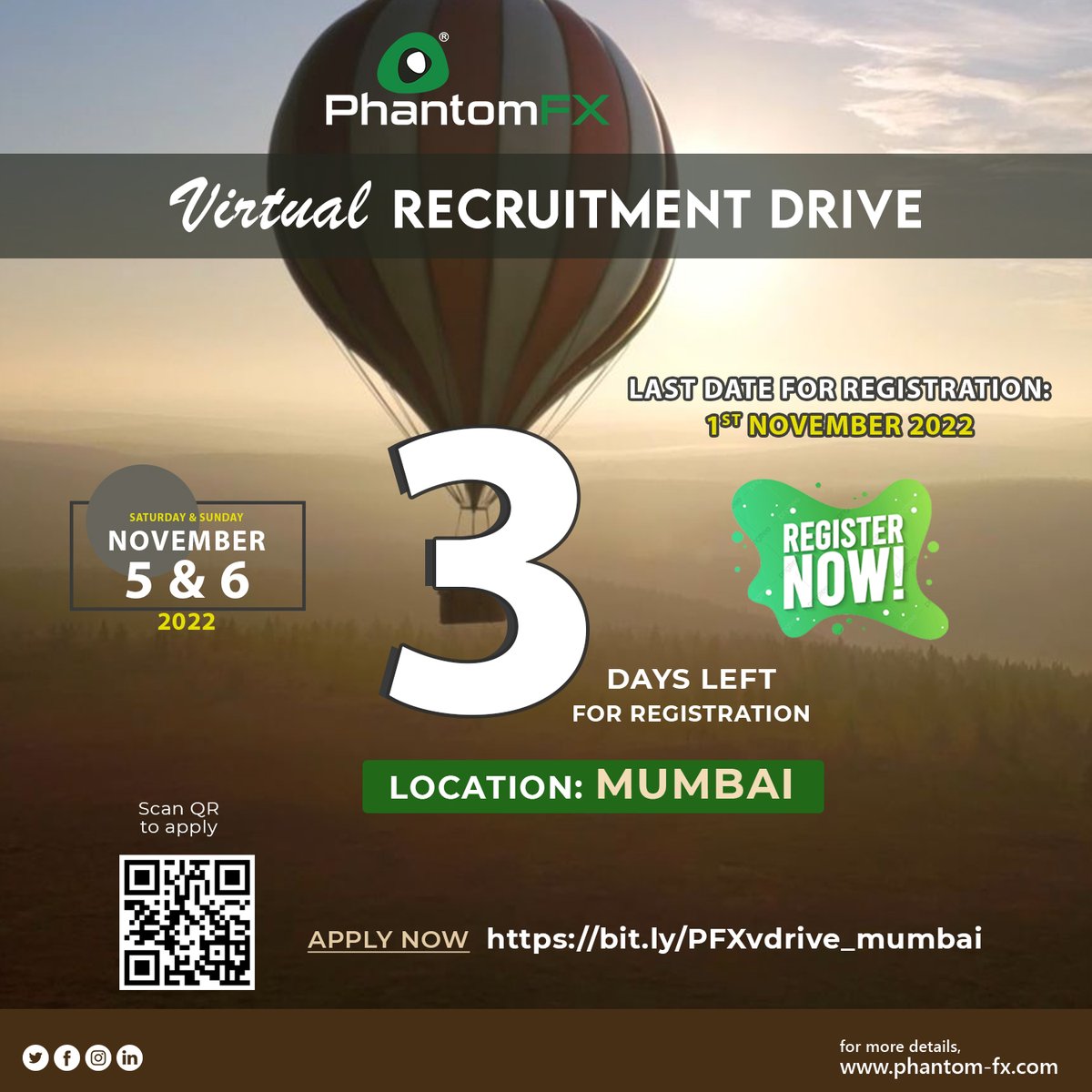 phantomfx_india's tweet image. Virtual recruitment drive at Mumbai for all the creative aspirants. 
Only 3  days left for registration. 

Apply now
bit.ly/PFXvdrive_mumb… 

#vfxjobs #phantomfx #vfxcompany #mumbai #recruitmentdrive #vfx #jobalert #roto #paint #compositing