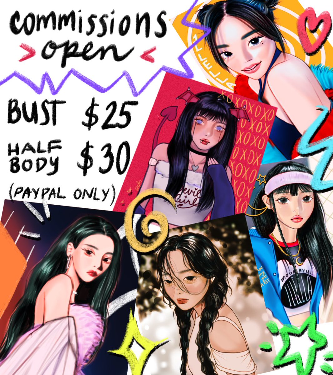 ⋆｡⋆୨୧˚ Commissions Open ˚୨୧⋆｡⋆
↳ rts and any support much appreciated ♡

hii,I’m cyle and I’m opening 5 slots for commissions in my style to pay for bills and other expenditures~ ଘ(੭ˊᵕˋ)੭
↳ more details in thread!