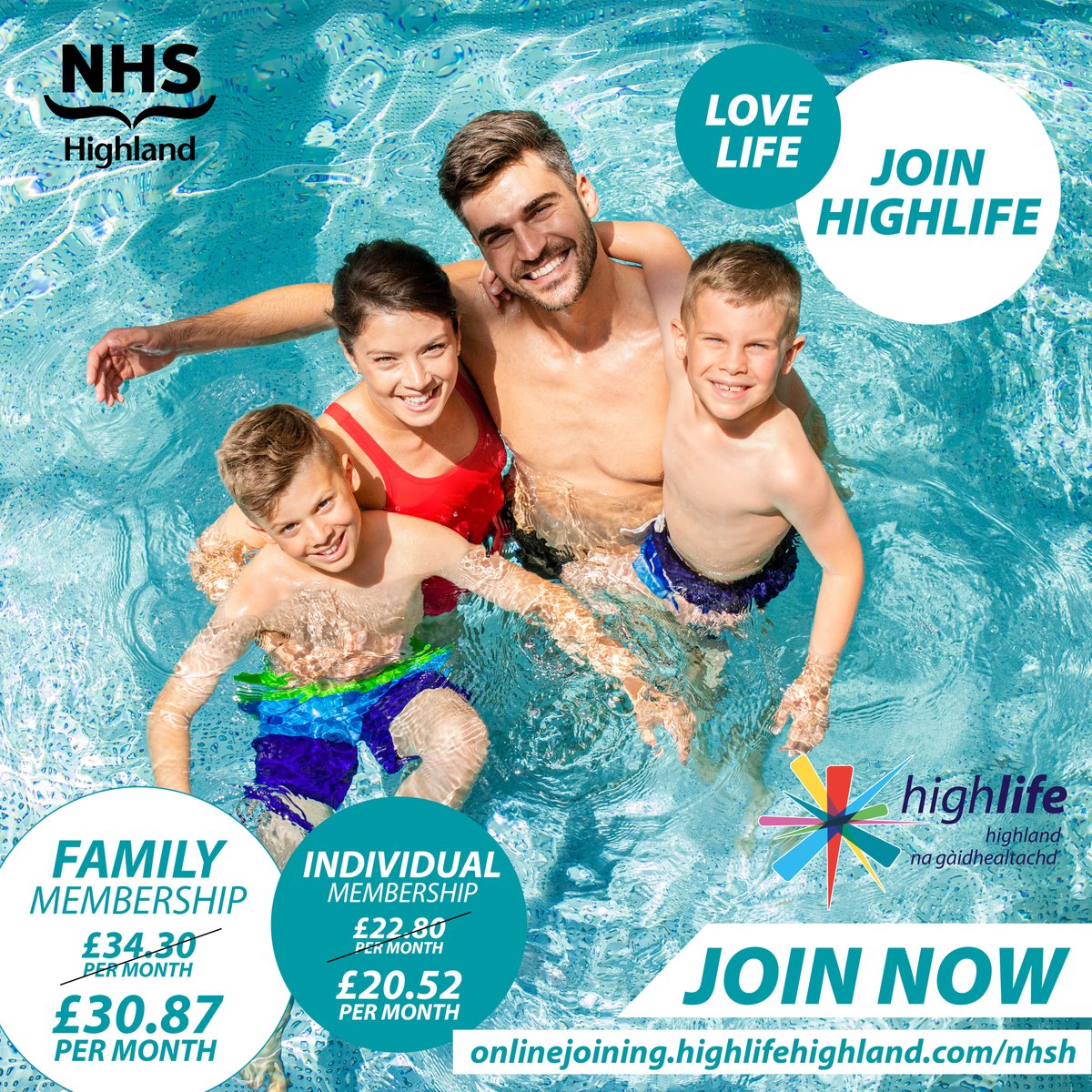 All NHS Highland staff are entitled to a 10% discount on a Highlife membership. Benefit from a range of facilities and activities, as well as further discounts on many local services, by joining today: bit.ly/3CQ7jms #LoveLifeJoinHighlife