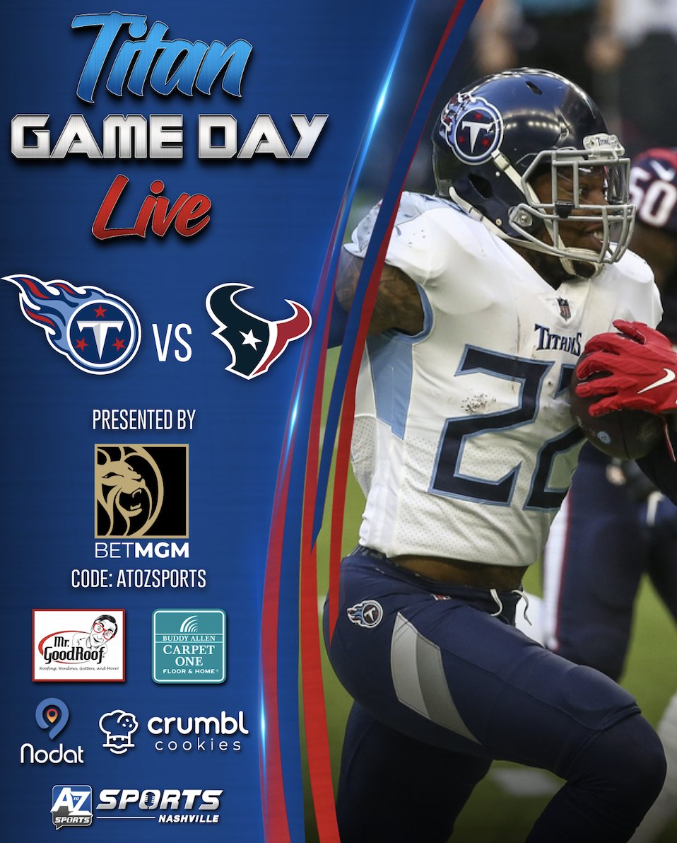 👑 King Henry Monster Game Watch 👀 ⚔️ Titan Game Day Live ⚔️ 2:30p CT Sunday for Titans at Texans Sunday with Pregame, Halftime, and Postgame shows!