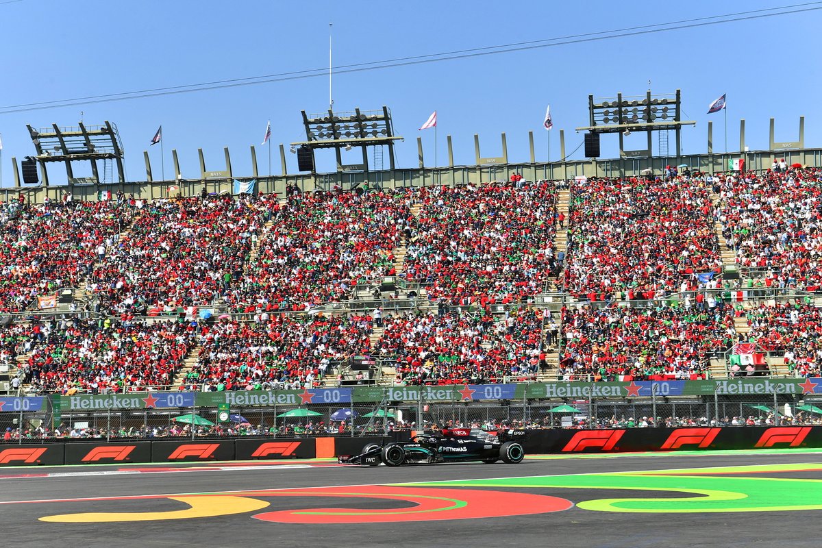 TIBCO's tweet photo. Have you all sufficiently equalized for today’s #F1 Quali? Spare a thought for the drivers who face 71 breathless laps tomorrow! 🇲🇽 🪅

Today, the teams set out to get the best spot on tomorrow's starting grid – but we only have eyes for @MercedesAMGF1.

#MexicoGP #TIBCOfast 🖤 https://t.co/A8Ez9jHWz1