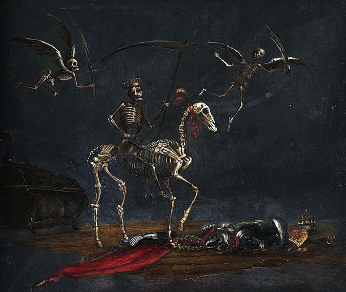 RaminNasibov's tweet image. Mors Thriumphans by Leonard Bramer, 17th century