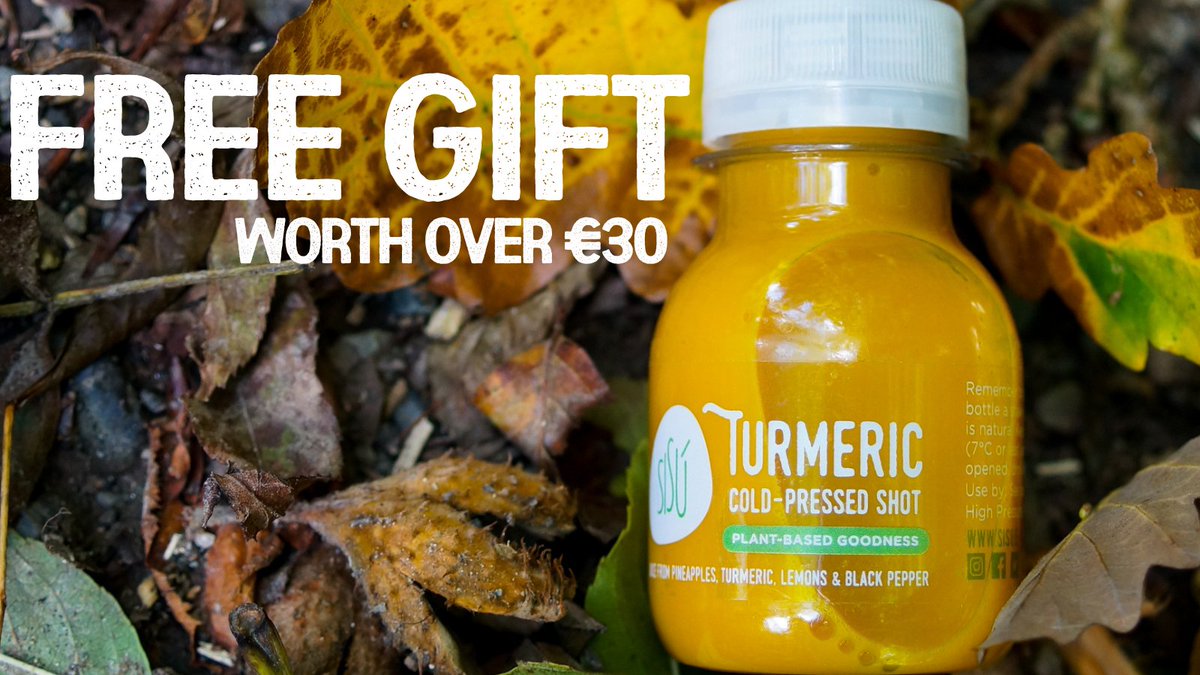 Get a FREE case of our Turmeric C Wellness Shots, worth over €30 when you spend over €80 online.

Earn Rewards every time you shop at sisu.ie and #GetTheGoodIn