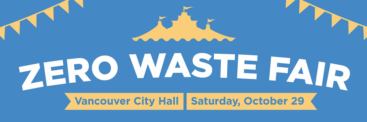 Come to our Zero Waste Fair at City Hall today, Sat Oct 29, 9 am - 1 pm. Learn about sharing, reusing & repairing your stuff. You’ll get to meet local businesses & organizations helping to build a Zero Waste Vancouver. Register here ➡️ ow.ly/1afi50Loznh