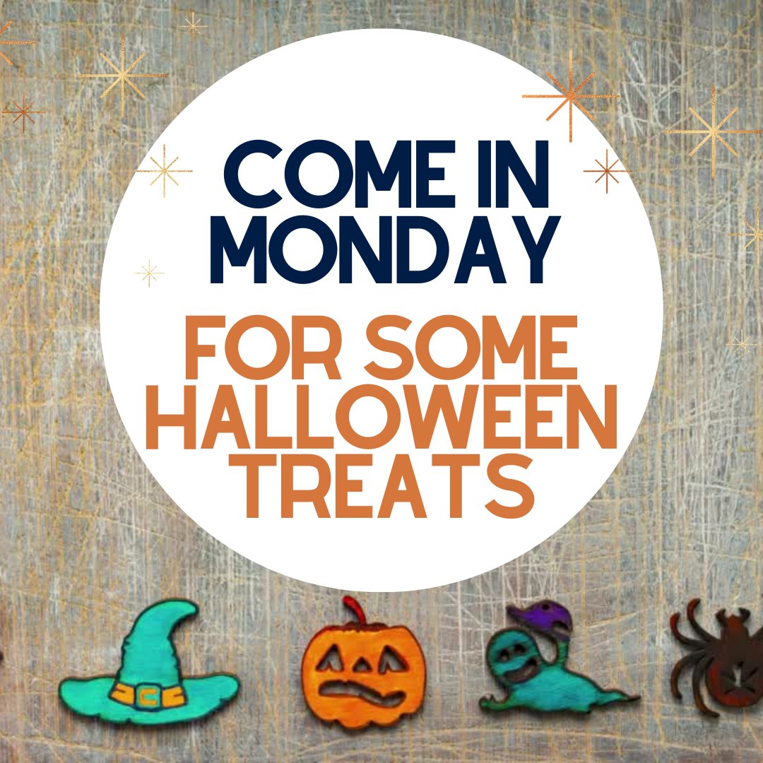 ValleyDerm's tweet photo. Come by the office Monday to get some treats for Halloween!

Come see us from:
 7:45am - 12:30pm or 1:30pm to 5:45pm

We cannot wait to see you!

#halloween2022 #halloweencostumes #halloweenspirit https://t.co/ur5zlTx8Cs