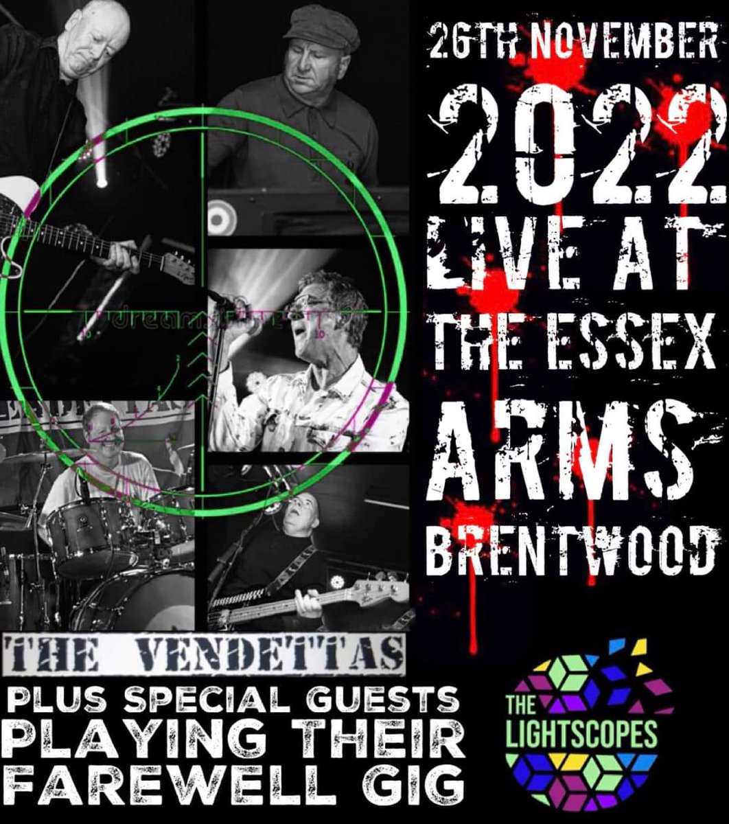 The Lightscopes (@thelightscopes) on Twitter photo The end is nearly here, would be great to see as many of you there as possible for our farewell gig as we support The Vendettas. Let's do this one last time 🎶🎸
Tickets available here: wegottickets.com/event/561207/ The end is nearly here, would be great to see as many of you there as possible for our farewell gig as we support The Vendettas. Let's do this one last time 🎶🎸
Tickets available here: wegottickets.com/event/561207/