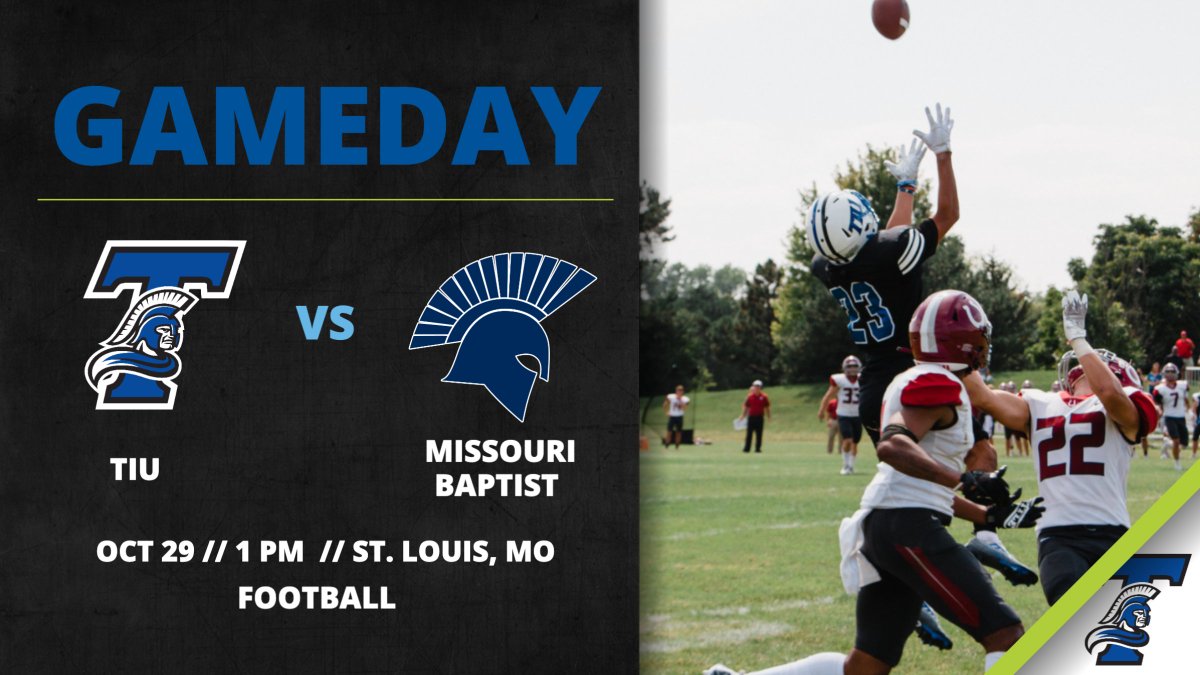 Weekend business trip to St. Louis for an MSFA match-up against the Spartans of Missouri Baptist University!

📍St. Louis, MO
🕰️ 1:00pm
💻 bit.ly/3yL0aT5
📊 bit.ly/3DCRmR5
🎟️ bit.ly/3fjTd51

#TrojanNation #WeAreTIU