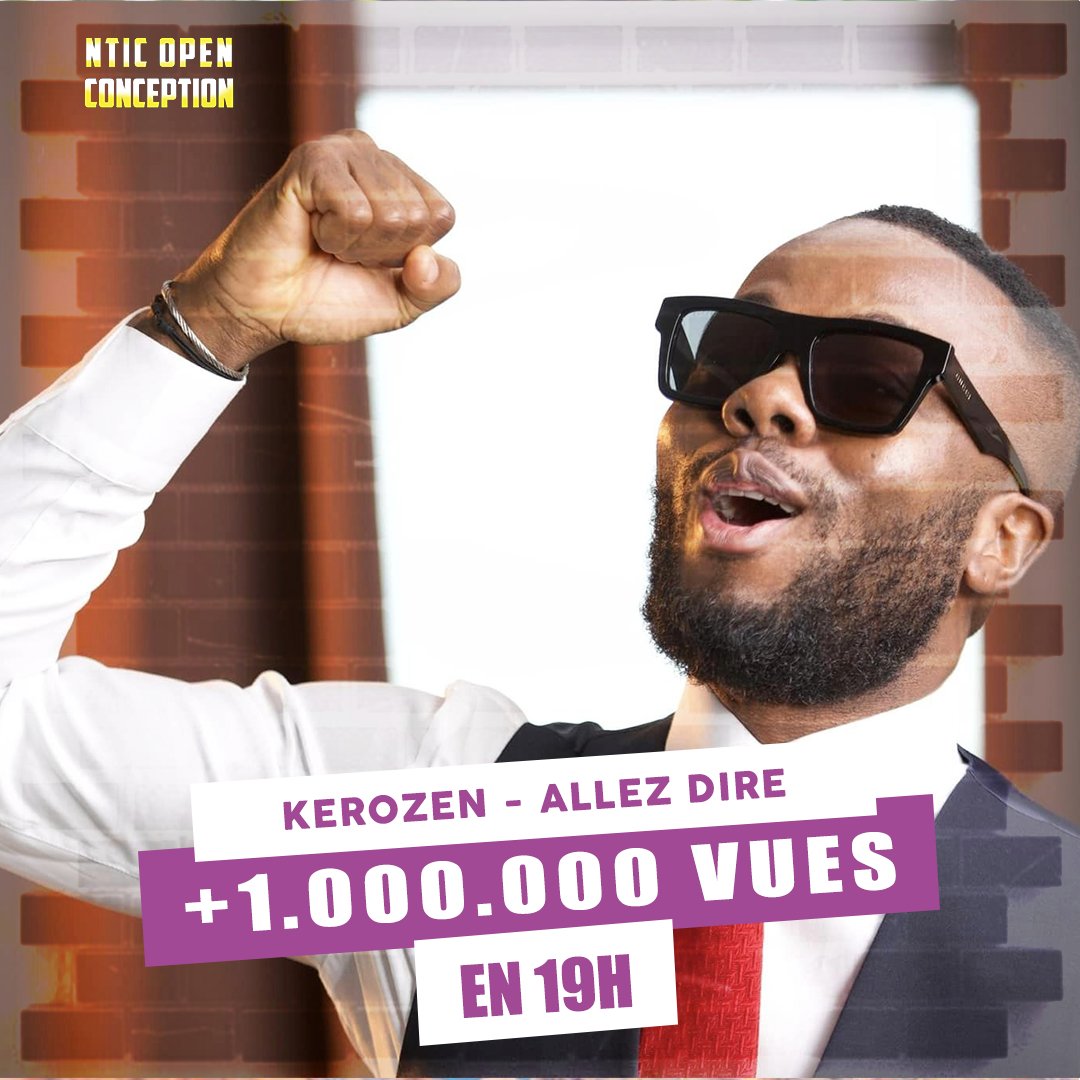 consultant225's tweet photo. Nouveau record 🏆💥
@dj_kerozen 🇨🇮 bat tous les records ! 😍
En seulement 19h, il a atteint le million de vues pour son nouveau titre "ALLEZ DIRE", le hit du moment ! 🎼
- - - -
- - - -
#nticopenconception #Single #PUNCHLINE #traceafrica #traceurban #kerozen #cotedivoire https://t.co/xlFWeI3zL5