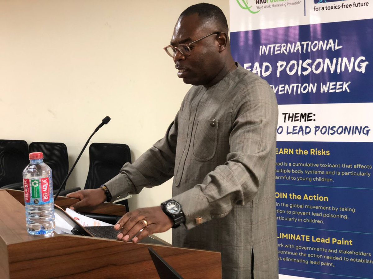 AKO Foundation marks the #ILPPW with a national stakeholders’ forum on the theme 'SAY NO TO LEAD POISONING '. This is to support legislative policy and behavioural changes to achieve the elimination of lead hazards in all forms in Ghana. @ToxicsFree @IpenYouth @mestighofficial