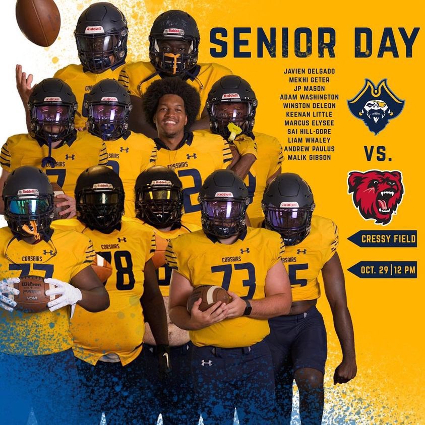 Senior Day here <a href="/UMassD/">UMass Dartmouth</a>

📍Cressy Field
⏰Noon
🆚Bridgewater State
💻Stream: littleeast.tv/umassd/

#WinTheRep🏴‍☠️