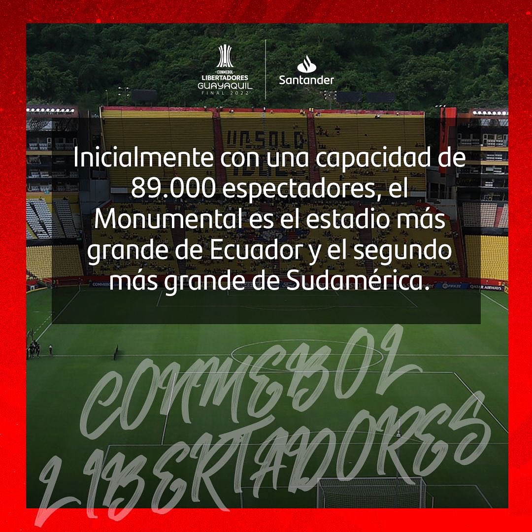 ¿Sabías esto sobre la sede de la gran final de esta noche? 🤔🏟

#Libertadores