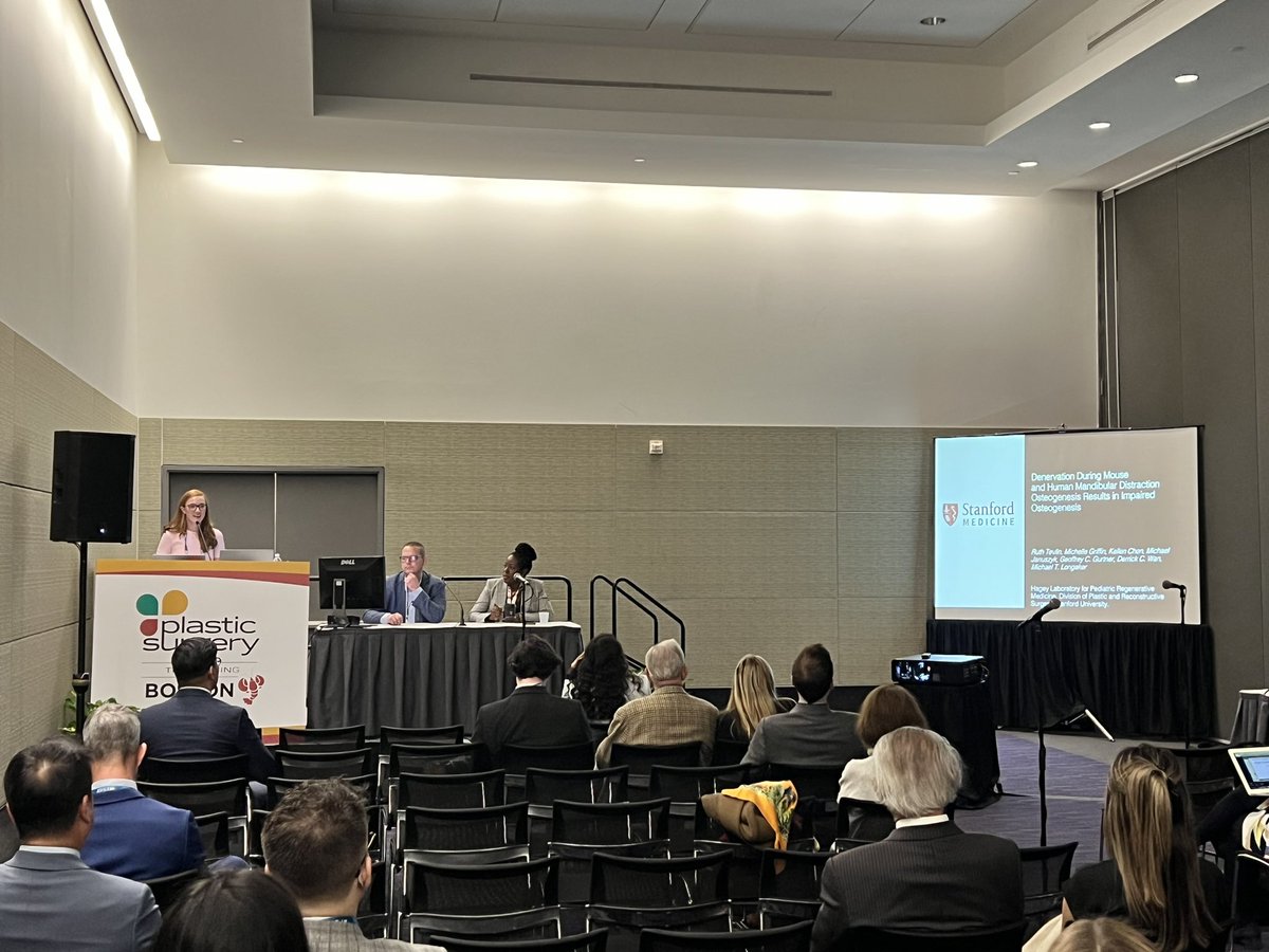PGY-5 Resident Dr. Ruth Tevlin presents her research, “Denervation During Mouse and Human Mandibular Distraction Osteogenesis Results in Impaired Osteogenesis.” #PSTM22 <a href="/asps_news/">American Society of Plastic Surgeons (ASPS)</a> <a href="/Ruthtevlin/">Ruth Tevlin</a>