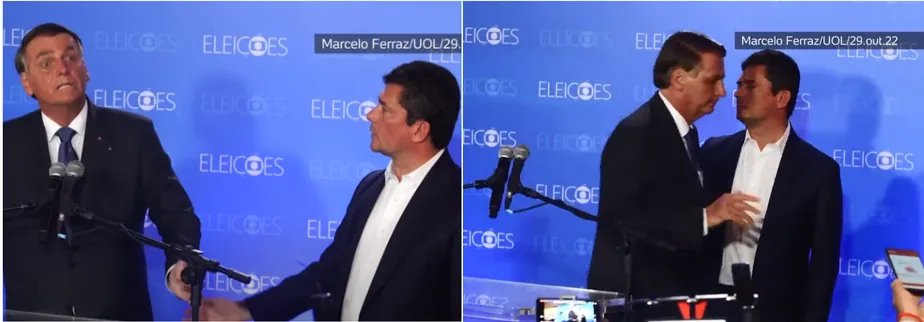 OGloboPolitica's tweet photo. Bolsonaro se descontrola e abandona entrevista ao ser questionado sobre mentira em debate https://t.co/IanCZ3Lxaj https://t.co/PSEWMOTtgu