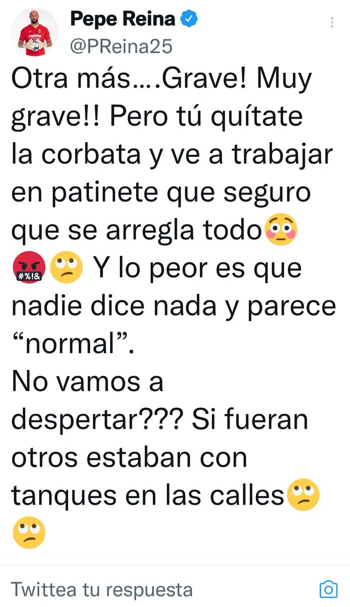 Era el eterno portero reserva de la selección y se hizo famoso por coger un micrófono y decir payasadas,ahora está promoviendo el derramamiento de sangre.