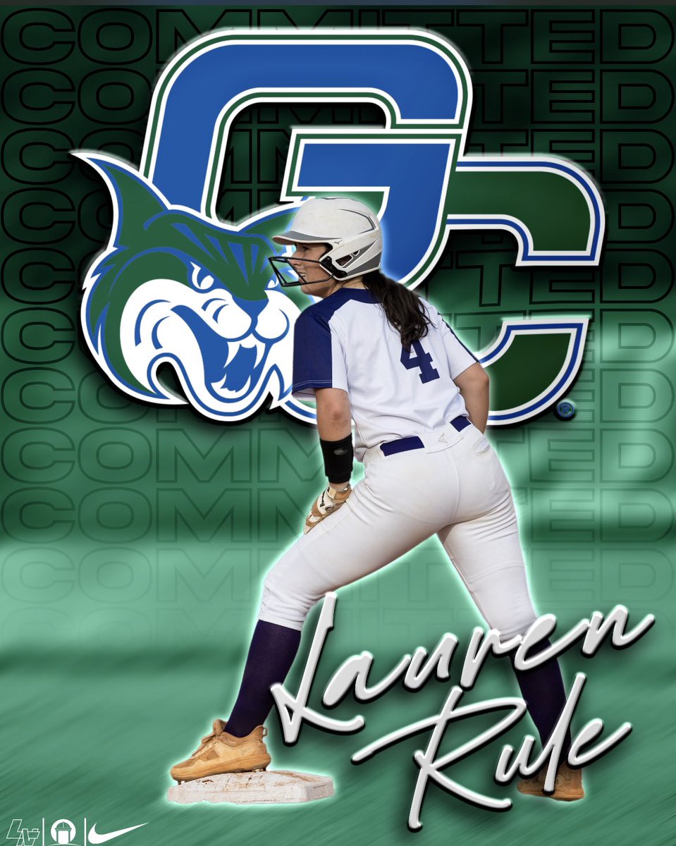 I am very blessed to announce that I will be continuing my academic and athletic career at Georgia College and State University! I would like to thank my coaches and teammates for getting me where I am today. I cannot wait to be a bobcat!💚💙 @GC_Sball <a href="/CoachBellamy4/">Kenneth Bellamy</a> <a href="/jamie_llc/">Jamie Grodecki LLC (GC Head Softball Coach)</a>