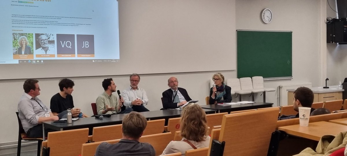 francelebreton's tweet photo. L'écologie et moi : ce qui a changé en 30 ans, ce qui va changer dans les 30 ans. Table ronde animée par #MarieAuffret #NotreTemps #ecoposs https://t.co/N3hNEjkDON