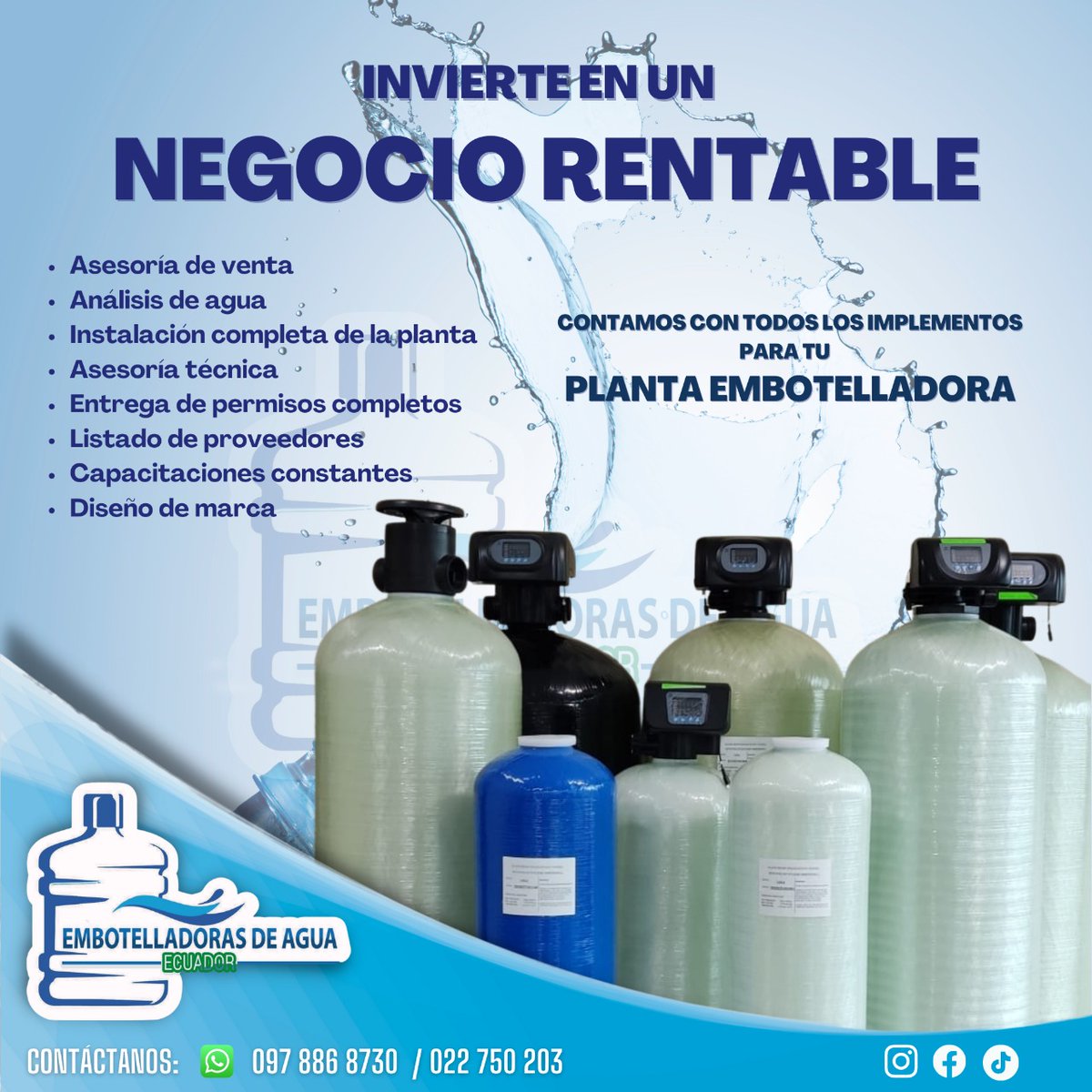 INFOWATERTECH1's tweet photo. ¡Inicia hoy tu propio negocio!💵
👉Quieres invertir pero no sabes en qué ? 
Únete a este mercado de gran demanda.

💯𝐜𝐥𝐢𝐜𝐤 𝐞𝐧 𝐞𝐥 𝐥𝐢𝐧𝐤!
https://t.co/Gto5yNLZer

 #emprendedores #emprende #emprender #agua #plantadetratamiento #agua #OPORTUNIDAD #oportunidaddenegocio https://t.co/69m4t8s4xh