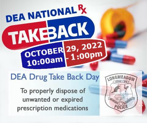 LPD_MA's tweet photo. We are all set up! Come dispose of unused medications today from 10:00AM-1:00PM. The table is staffed by Western New England University’s College of Pharmacy students and members of the Longmeadow PD and is located in the parking area between the town hall and police station. https://t.co/eV0g0Eaq5g