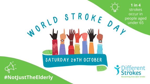 My 26 year old son had a stroke this year. His work colleagues acted promptly and called 999. Recognise the symptoms, Act FAST…Face Arms Speech Time …#NotJustTheElderly #WorldStrokeDay