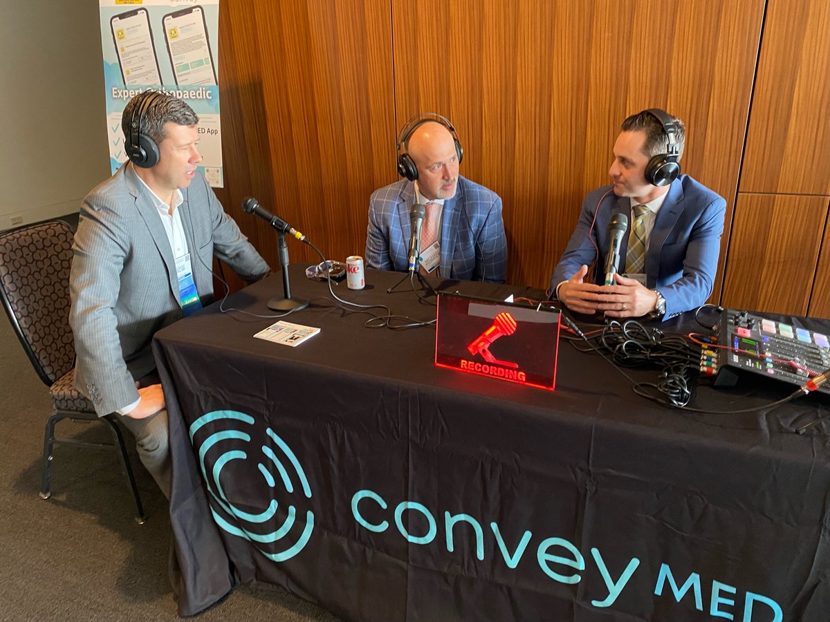 Great time recording this podcast at @EOAortho Annual Meeting with @adamrana3 and @drmikeast! These two are awesome! Looking forward to the final product! @DukeOrtho @HSpecialSurgery @AAHKS @AAHKS_YAG