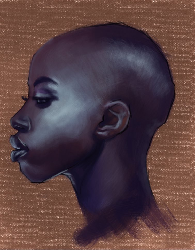 Practicing faces. My goal is one a day for November. Based on a photo of Giannina Antonette Oteto #digitalart #DigitalArtist #digitalillustration #portrait #art #illustration