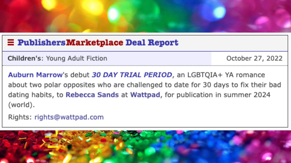 🎉 AH! It's happening 🎉

My dorky little romcom is being published! I'm so thankful to <a href="/WattpadBooks/">Wattpad Books</a> and <a href="/wattpad/">Wattpad</a> for believing in me. A HUGE thank you to <a href="/tragicrighthip/">Deanna McFadden</a> for helping me through this journey. I'm so thrilled to be working with Rebecca Sands!!!
