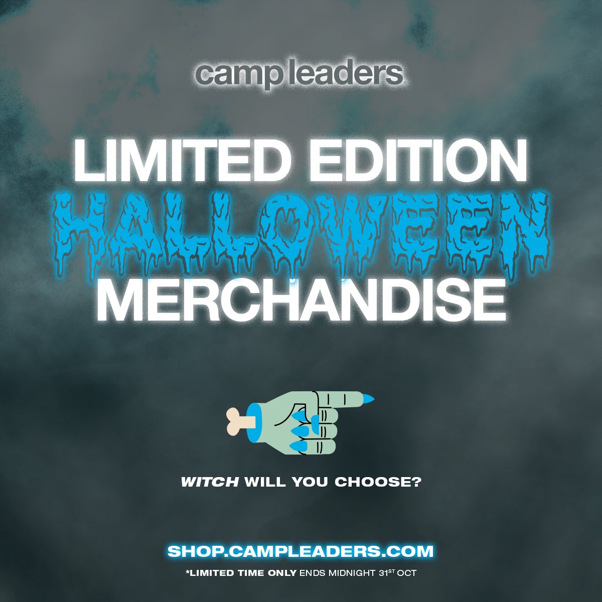 CampLeaders's tweet photo. Trick or treat! 🎃🍬

Our limited edition Halloween merch drop is here 👻

Shop a spooktacular range of tees &amp; hoodies and celebrate the spooky season in style ☠️

🔗 https://t.co/GGkFlGSw3k

LIMITED TIME ONLY | ENDS MIDNIGHT 31ST OCTOBER https://t.co/yLRAv6orgB
