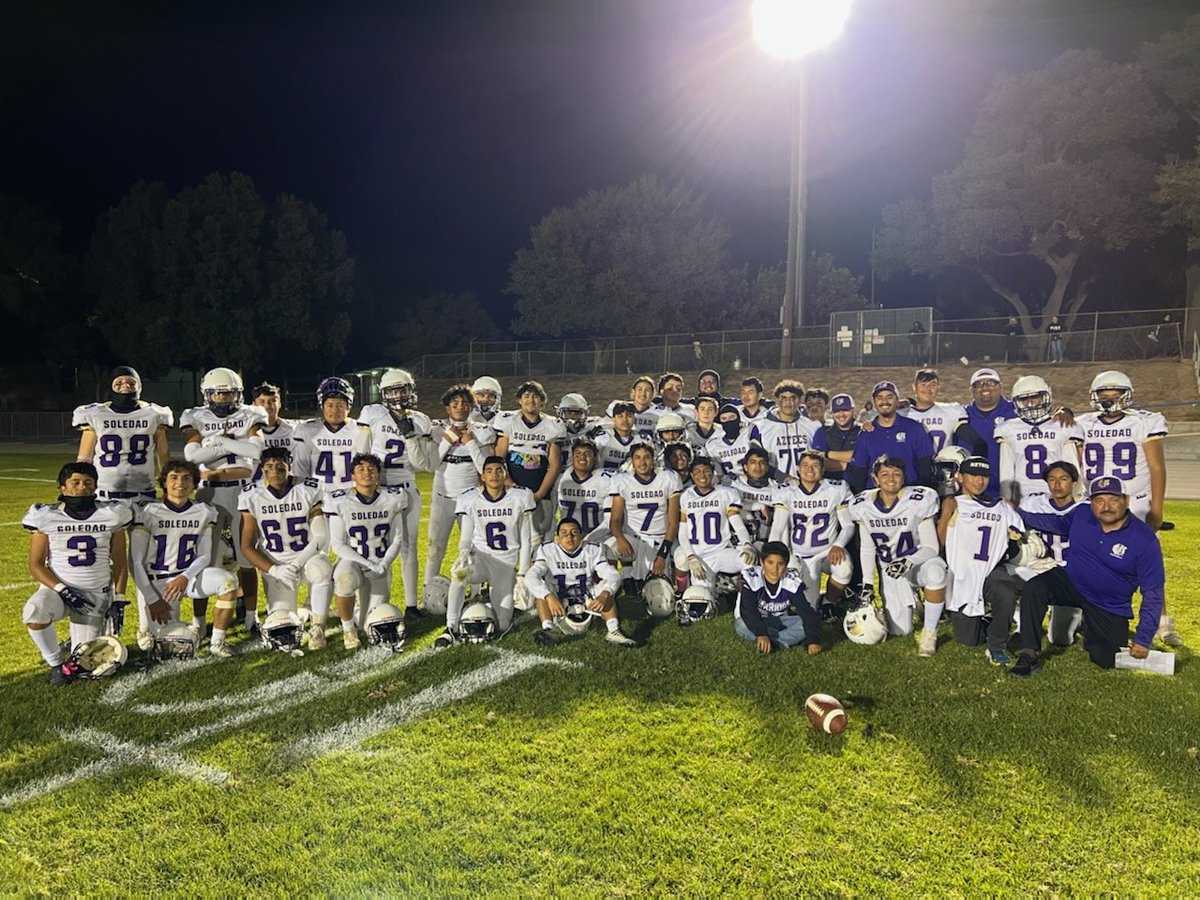 SoledadFootball's tweet photo. Congratulations JV, PCAL Cypress Division League Champs #SoledadFootball https://t.co/dTFK6WrUIB