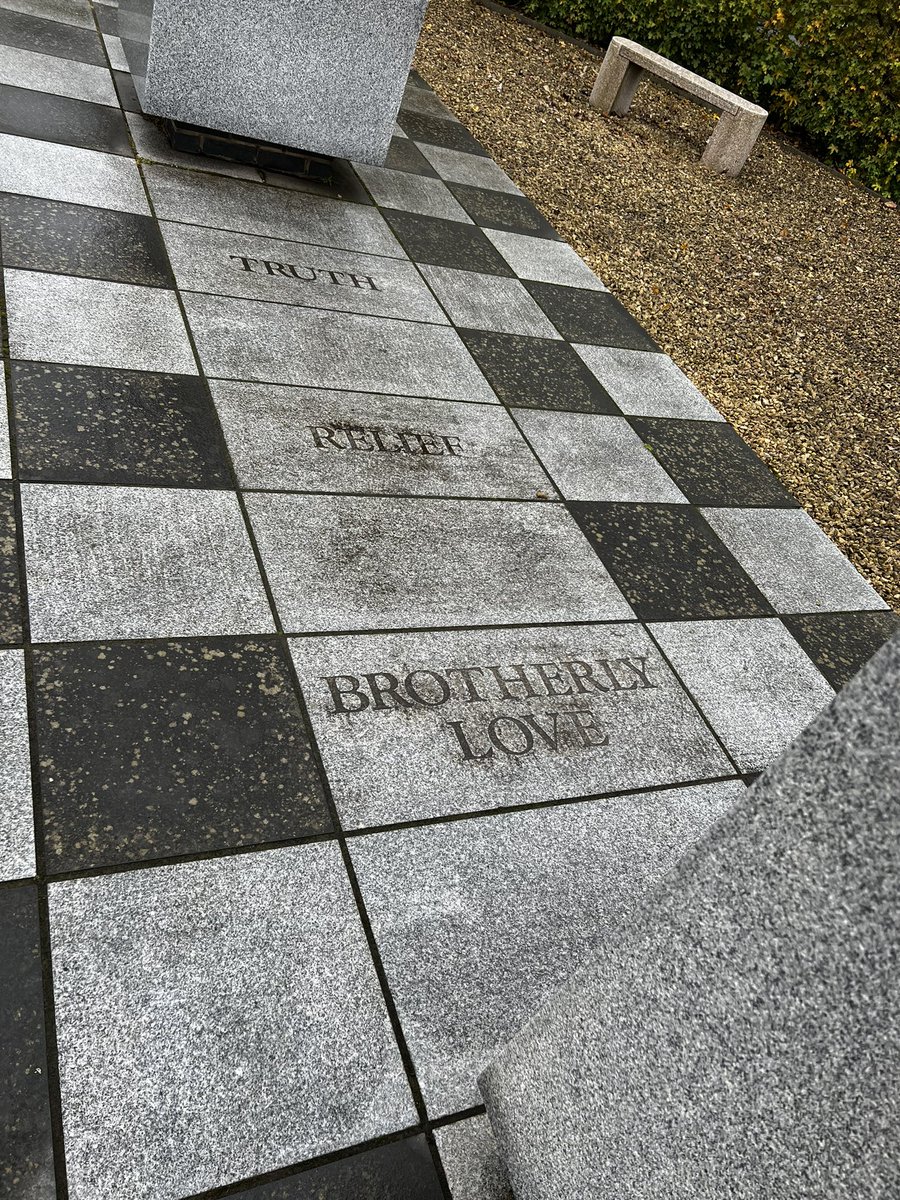 Took the opportunity to visit the Masonic Memorial at the National Memorial Arboretum whilst there on other business. It’s a fitting tribute to fallen Masons, and has ‘Relief’ as a central inscription.