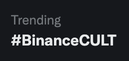sleeping_appa's tweet photo. We trendin' boys #BinanceCULT
#BinnasCULT https://t.co/UP4ZYaYEU6