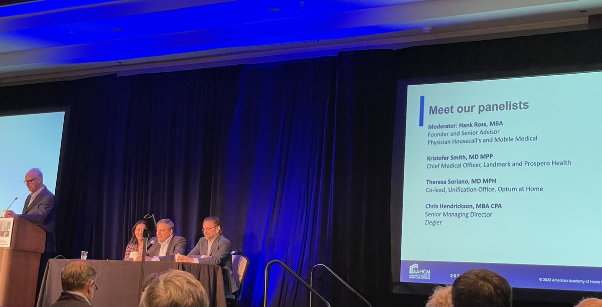WonMLeeMD's tweet photo. Thought provoking panel discussion about the future of private equity in home based primary care. But I worry for the underinsured and underserved
#AAHCM #homecaremedicine #homemedtwitter @BUgeriatrics #AAHCMAM22 #MeetMeInOrlando2022
@MariaGeriatrics
@karienaum
@drpippa https://t.co/rOqh7gV7sb
