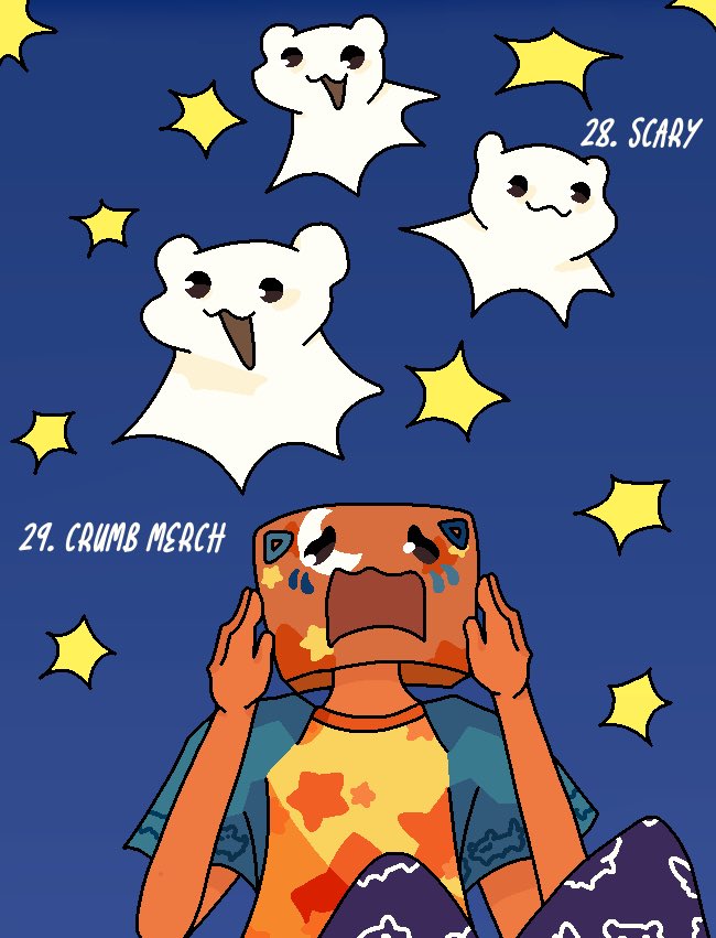 this one is silly- NIGHTMARE!!!
#crumbfanart #crumbtober #crumbtober22