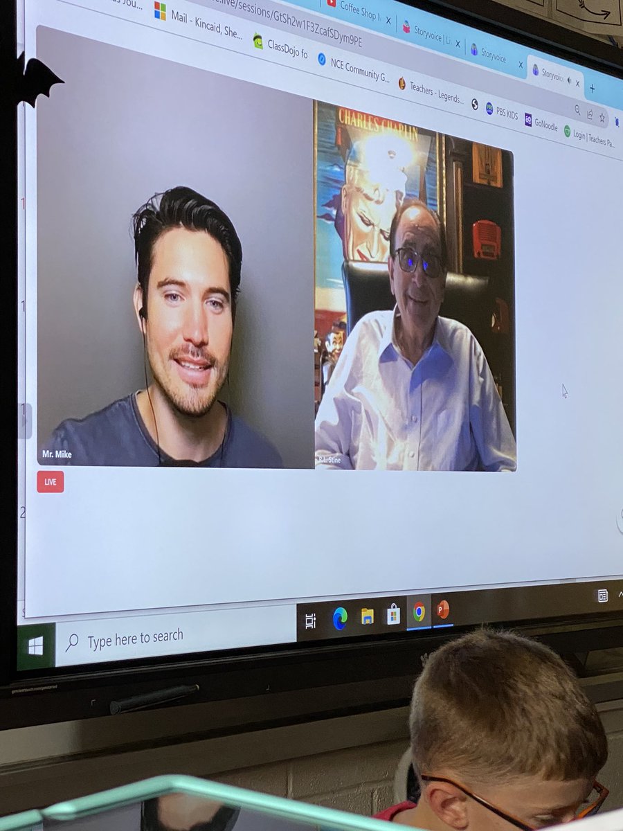 Thank you <a href="/storyvoicelive/">Storyvoice</a> for a great read aloud and interview with <a href="/RL_Stine/">R.L. Stine</a>! <a href="/ChattahoocheeES/">Chattahoochee Elem</a>