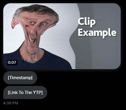RosenYTPOOC's tweet photo. How to DM a submission:

· Post a snippet of the zero context part of the YTP
· Timestamp the part where it starts and where it ends
· Post the link of the YTP https://t.co/hspQjHWbd3