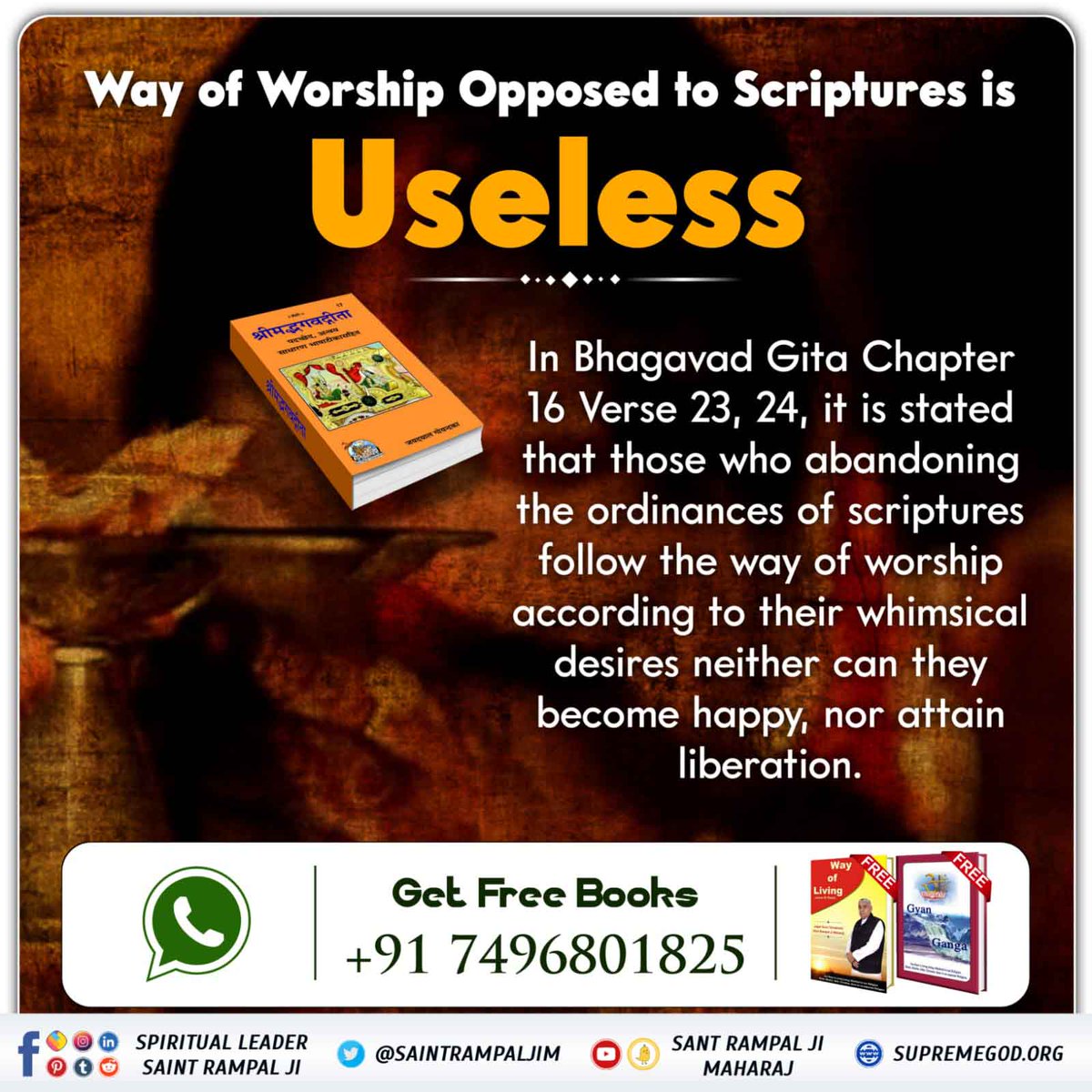 #KnowAboutChhathPuja 
Way of worship opposed to scriptures is useless..