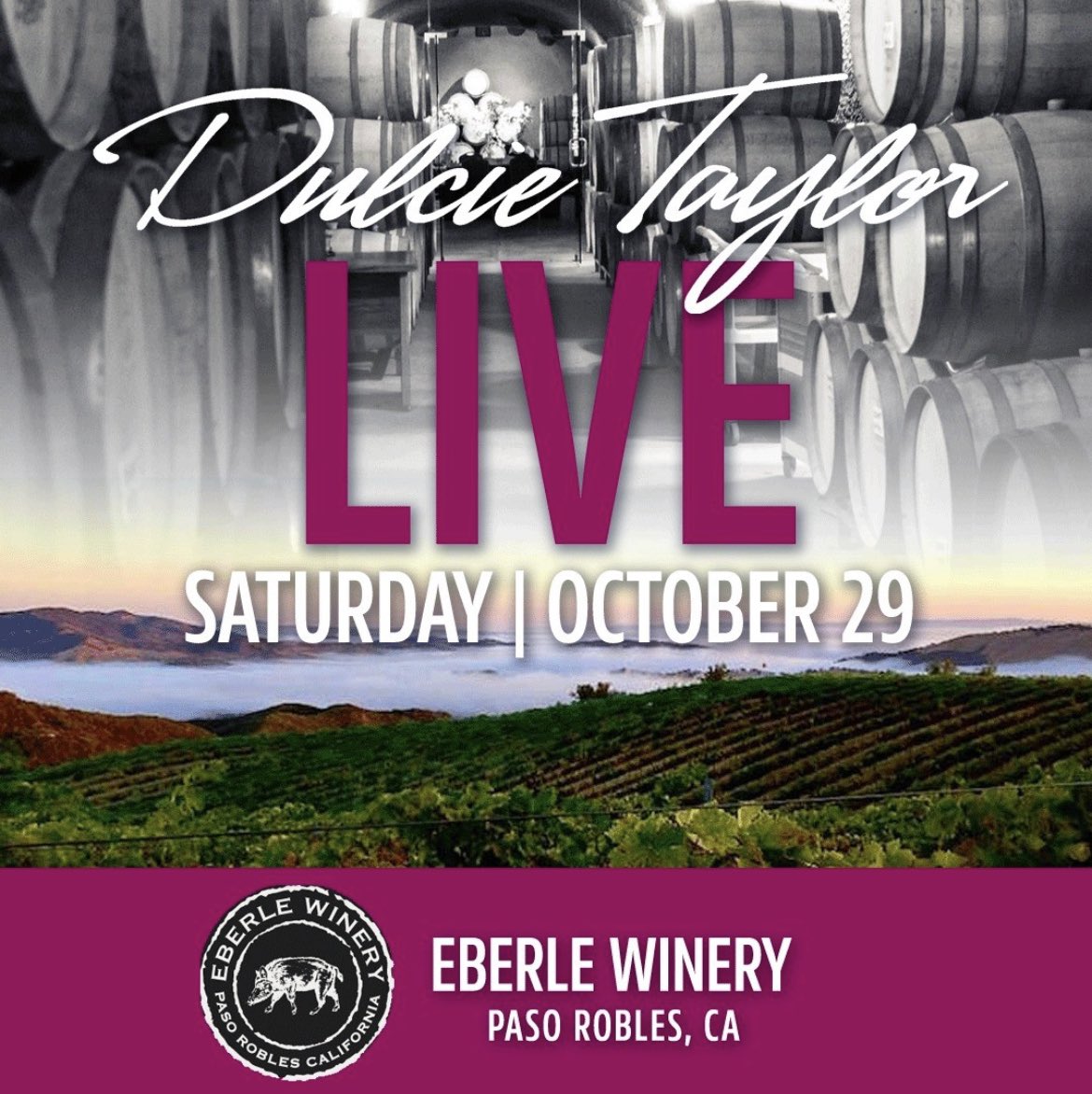 MesabluemoonR's tweet photo. Hey #CentralCoast - @Dulcietaylor11 plays 1-4 today at Eberle Winery! @EberleBoar https://t.co/AvE8a3iHIj